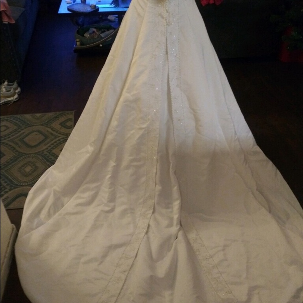Wedding dress with petty coat